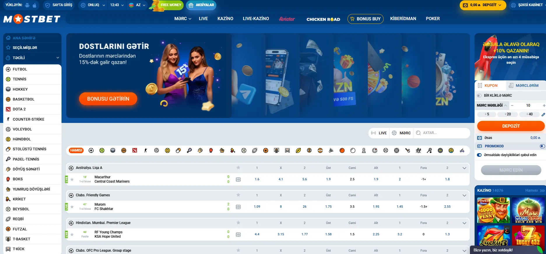 Dəstək və etibarlılıq Motsbet AZ